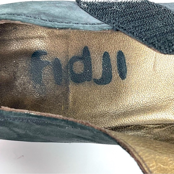 Fidji Shoe Size 37 Black Leather Dress Women's Mary Jane Made in Portugal - Picture 11 of 14